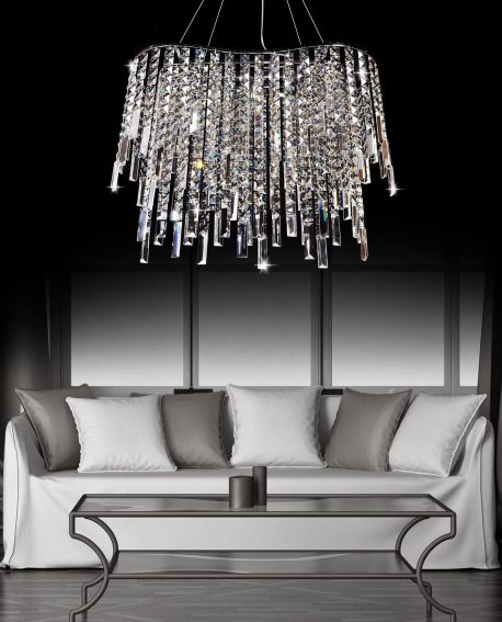 KRYSZTAŁOWA LAMPA WISZĄCA ZUCCHERO 800