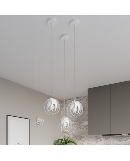 Lampa wisząca TULOS 3P biała Sollux SL.1084