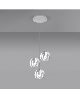 Lampa wisząca TULOS 3P biała Sollux SL.1084