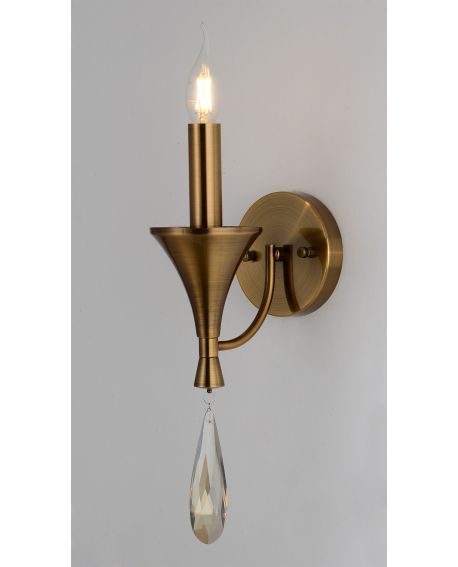 LAMPA ŚCIENNA KINKIET KLASYCZNY MOSIĘŻNY LIBERO W1