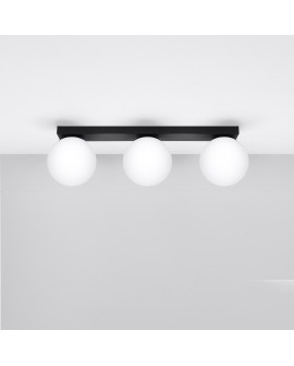 Plafon YOLI 3 czarny Sollux SL.1153