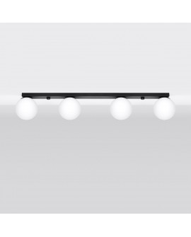 Plafon YOLI 4 czarny Sollux SL.1154