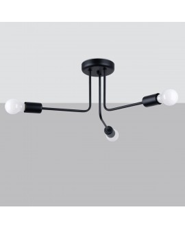 Żyrandol NORAH 3 czarny Sollux SL.1450