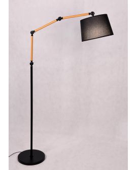 LAMPA STOJĄCA PODŁOGOWA CZARNA CORSUS