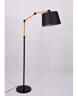 LAMPA STOJĄCA PODŁOGOWA CZARNA CORSUS