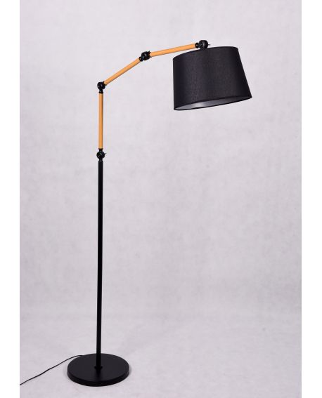 LAMPA STOJĄCA PODŁOGOWA CZARNA CORSUS