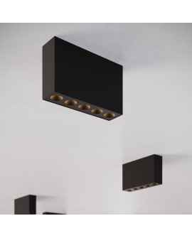 Plafon SOLE czarny LED Sollux SL.1212