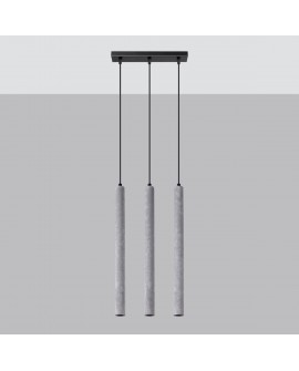 Lampa wisząca PASTELO 3L beton Sollux SL.1272