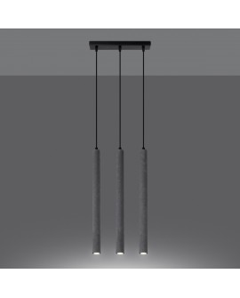 Lampa wisząca PASTELO 3L beton Sollux SL.1272