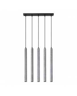 Lampa wisząca PASTELO 5L beton Sollux SL.1274