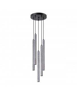 Lampa wisząca PASTELO 5P beton Sollux SL.1275