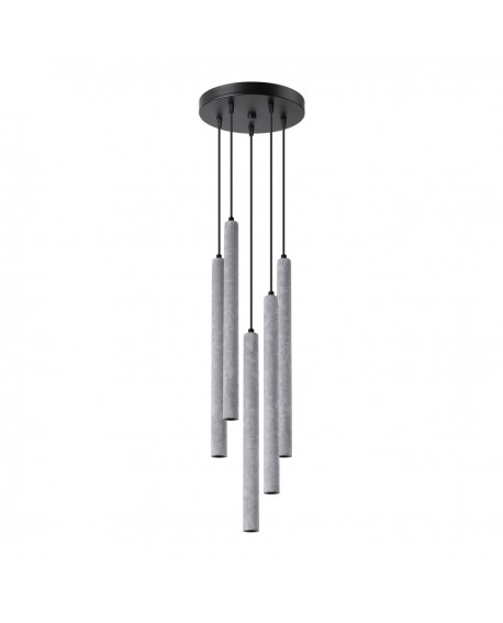 Lampa wisząca PASTELO 5P beton Sollux SL.1275