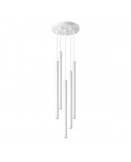 Lampa wisząca PASTELO 5P biała Sollux SL.1175