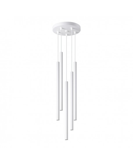 Lampa wisząca PASTELO 5P biała Sollux SL.1175