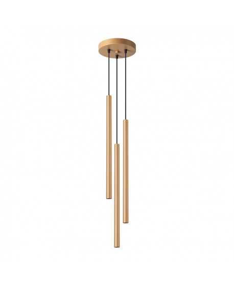Lampa wisząca PASTELO 3P złota Sollux SL.1172