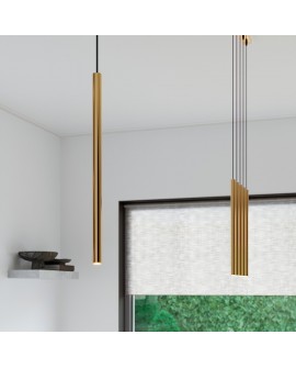 Lampa wisząca PASTELO 3P złota Sollux SL.1172