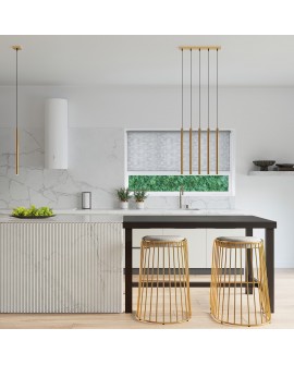 Lampa wisząca PASTELO 3P złota Sollux SL.1172