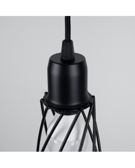 Lampa wisząca SUBA 1 czarna Sollux SL.1165