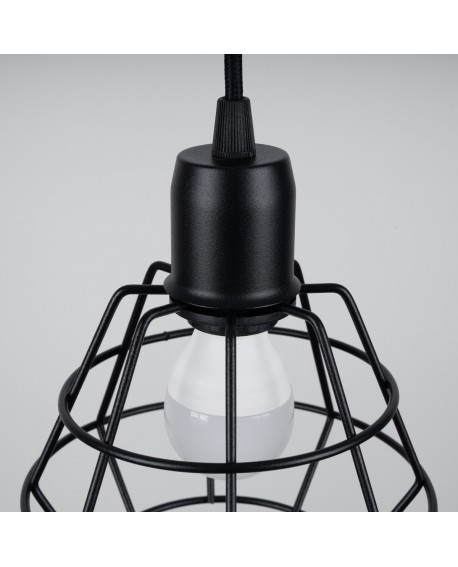 Lampa wisząca SUBA 3P czarna Sollux SL.1166