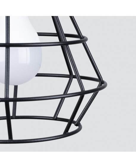 Lampa wisząca SUBA 4L czarna Sollux SL.1167