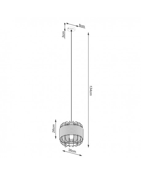 Lampa wisząca FOST Sollux SL.1252