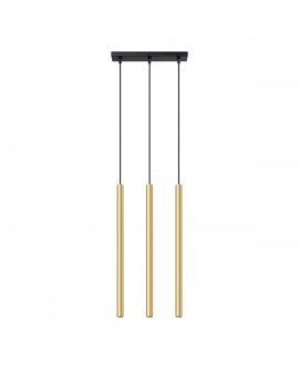 Lampa Wisząca PASTELO 3L złoty połysk Sollux SL.1196