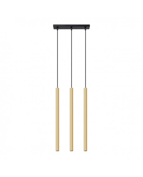 Lampa Wisząca PASTELO 3L złoty połysk Sollux SL.1196