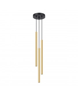 Lampa Wisząca PASTELO 3P złoty połysk Sollux SL.1197