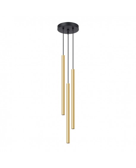 Lampa Wisząca PASTELO 3P złoty połysk Sollux SL.1197
