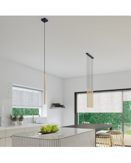 Lampa Wisząca PASTELO 3P złoty połysk Sollux SL.1197