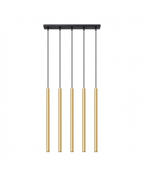 Lampa Wisząca PASTELO 5L złoty połysk Sollux SL.1198