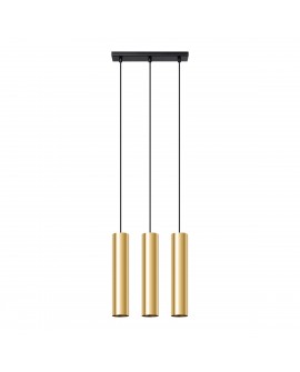 Lampa Wisząca LAGOS 3 złoty połysk Sollux SL.1201