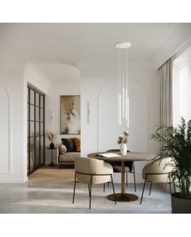 Lampa wisząca PASTELO 2 biała Sollux SL.1303