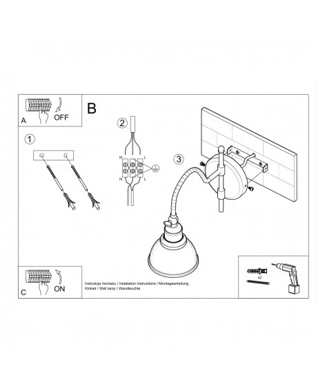 Lampa wisząca ALMILO Sollux SLA.0310
