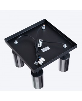 Plafon WINX 4 czarny/chrom Sollux SL.1370