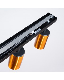 Plafon WINX 3 czarny/miedź Sollux SL.1376