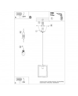 Lampa wisząca ARIES naturalne drewno Sollux SL.1310