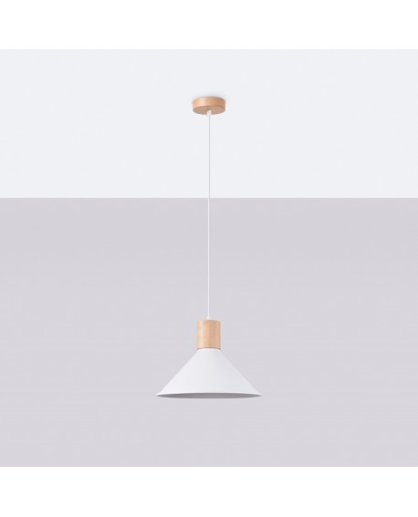 Lampa wisząca JAGA biała Sollux SL.1319