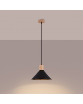 Lampa wisząca JAGA czarna Sollux SL.1320