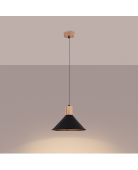 Lampa wisząca JAGA czarna Sollux SL.1320