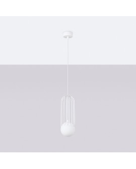 Lampa wisząca BRINA 1 biała Sollux SL.1331