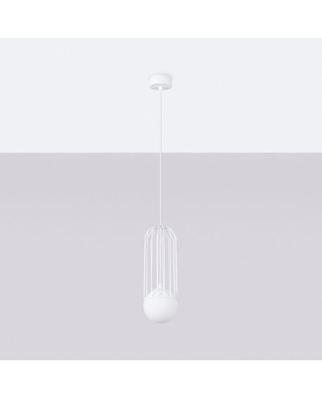 Lampa wisząca BRINA 1 biała Sollux SL.1331