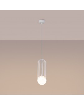 Lampa wisząca BRINA 1 biała Sollux SL.1331