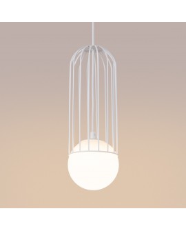 Lampa wisząca BRINA 1 biała Sollux SL.1331