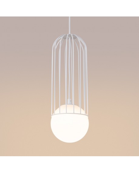Lampa wisząca BRINA 1 biała Sollux SL.1331