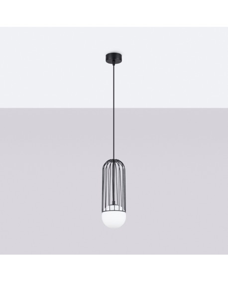 Lampa wisząca BRINA 1 czarna Sollux SL.1332