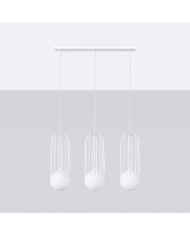 Lampa wisząca BRINA 3L biała Sollux SL.1333