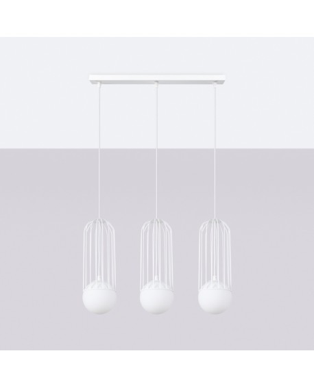 Lampa wisząca BRINA 3L biała Sollux SL.1333