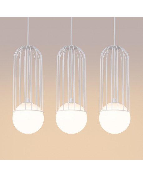 Lampa wisząca BRINA 3L biała Sollux SL.1333