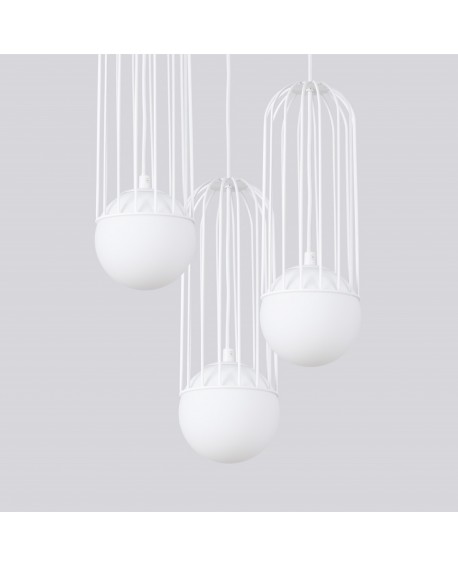 Lampa wisząca BRINA 3P biała Sollux SL.1335